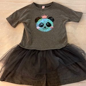 Panda dress with sequins